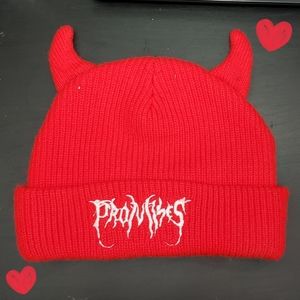 Graveyard Devil Horn Beanie